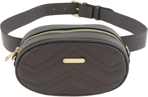 FashionPuzzle Quilted Small Versatile Purse Fanny Pack Waist Bag Crossbody
