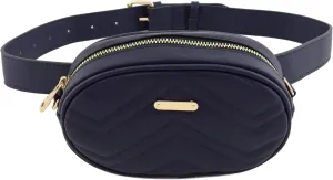 FashionPuzzle Quilted Small Versatile Purse Fanny Pack Waist Bag Crossbody