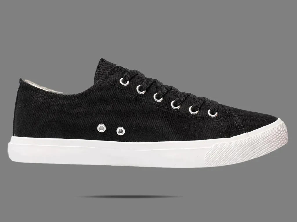 Fear0 NJ Retro Black/White Skateboard Men Canvas Shoes Sneakers
