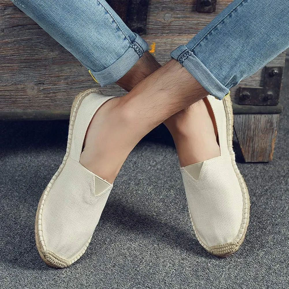 fereshte Mens Alpargata Espadrilles for Women Breathable Slip On Flats Shoes