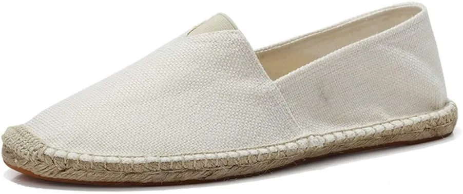 fereshte Mens Alpargata Espadrilles for Women Breathable Slip On Flats Shoes