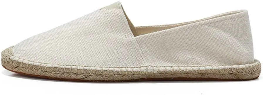 fereshte Mens Alpargata Espadrilles for Women Breathable Slip On Flats Shoes