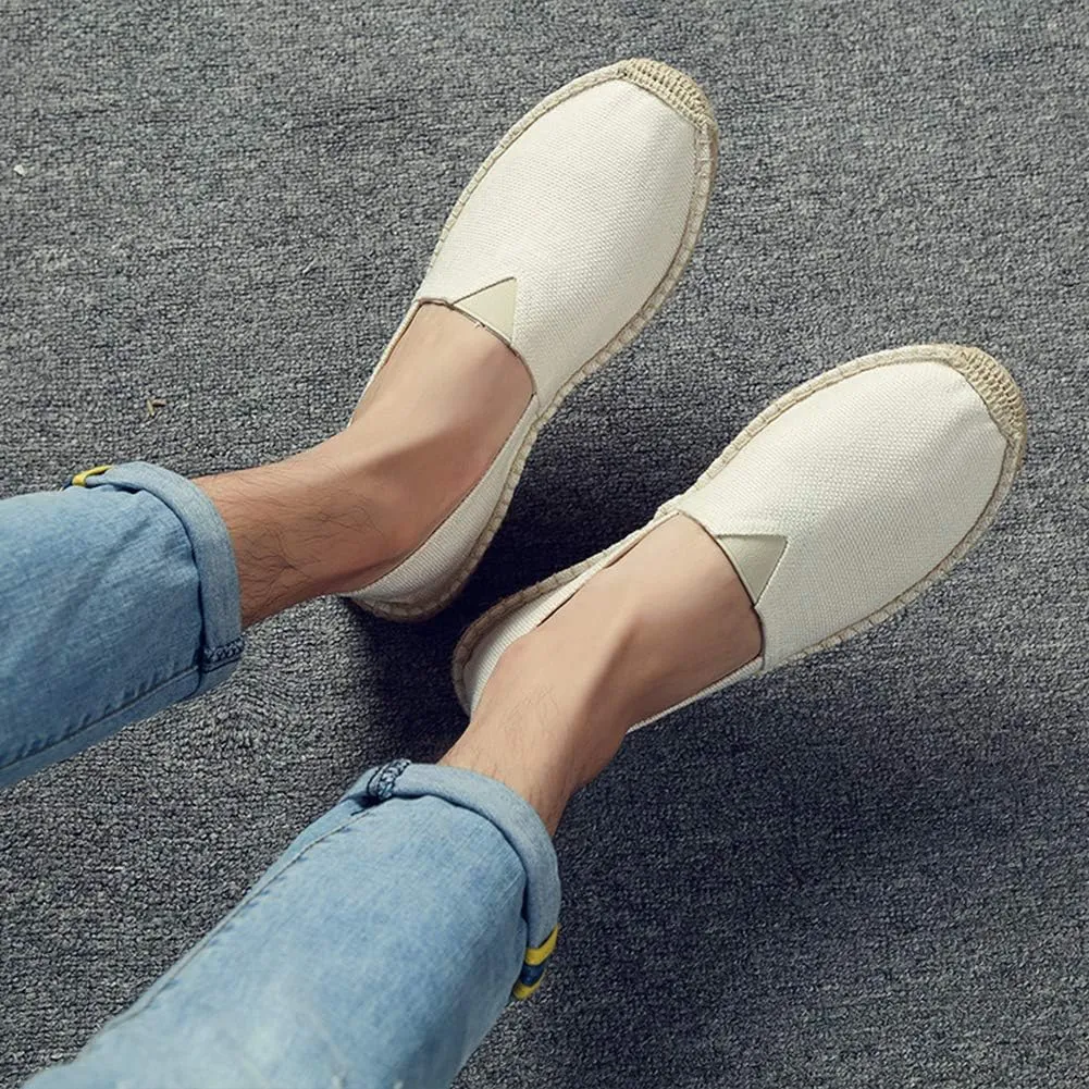 fereshte Mens Alpargata Espadrilles for Women Breathable Slip On Flats Shoes