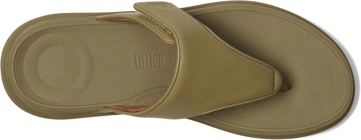FitFlop Women's F-Mode Go Adjustable Flatform Toe-Post Sandals Wedge