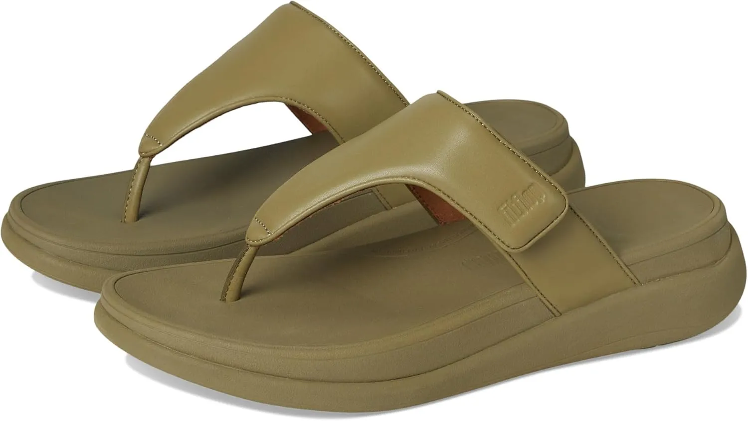 FitFlop Women's F-Mode Go Adjustable Flatform Toe-Post Sandals Wedge