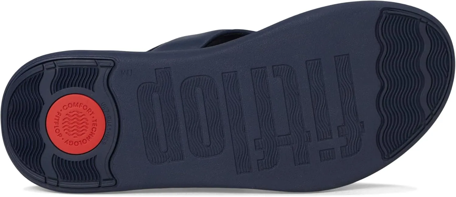 FitFlop Women's F-Mode Go Beadie-Button Adj. Flatform Toe/Post Sandals Wedge