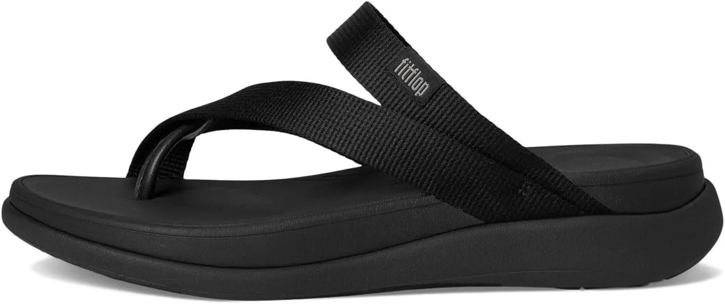 FitFlop Women's F-Mode Go Webbing Flatform Sling Toe-Post Sandals Wedge