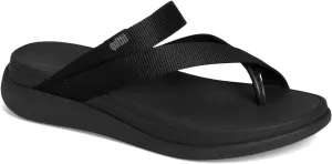 FitFlop Women's F-Mode Go Webbing Flatform Sling Toe-Post Sandals Wedge