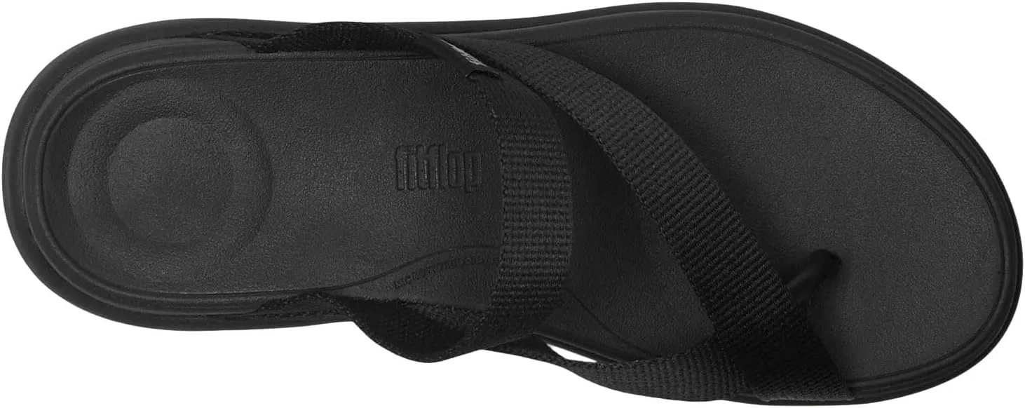 FitFlop Women's F-Mode Go Webbing Flatform Sling Toe-Post Sandals Wedge