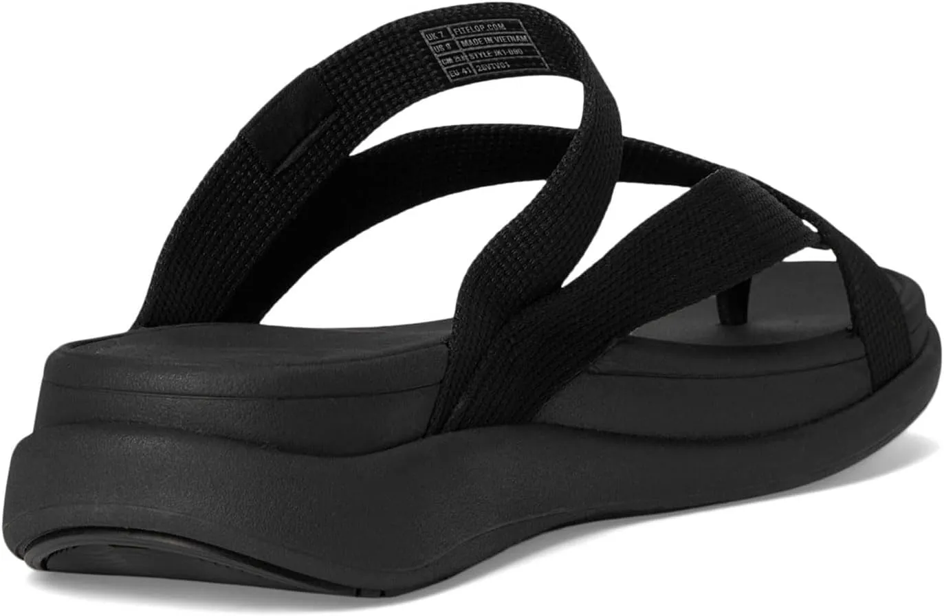 FitFlop Women's F-Mode Go Webbing Flatform Sling Toe-Post Sandals Wedge