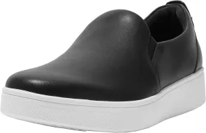 FitFlop Women's Rally Leather Slip-ON Skate Sneakers