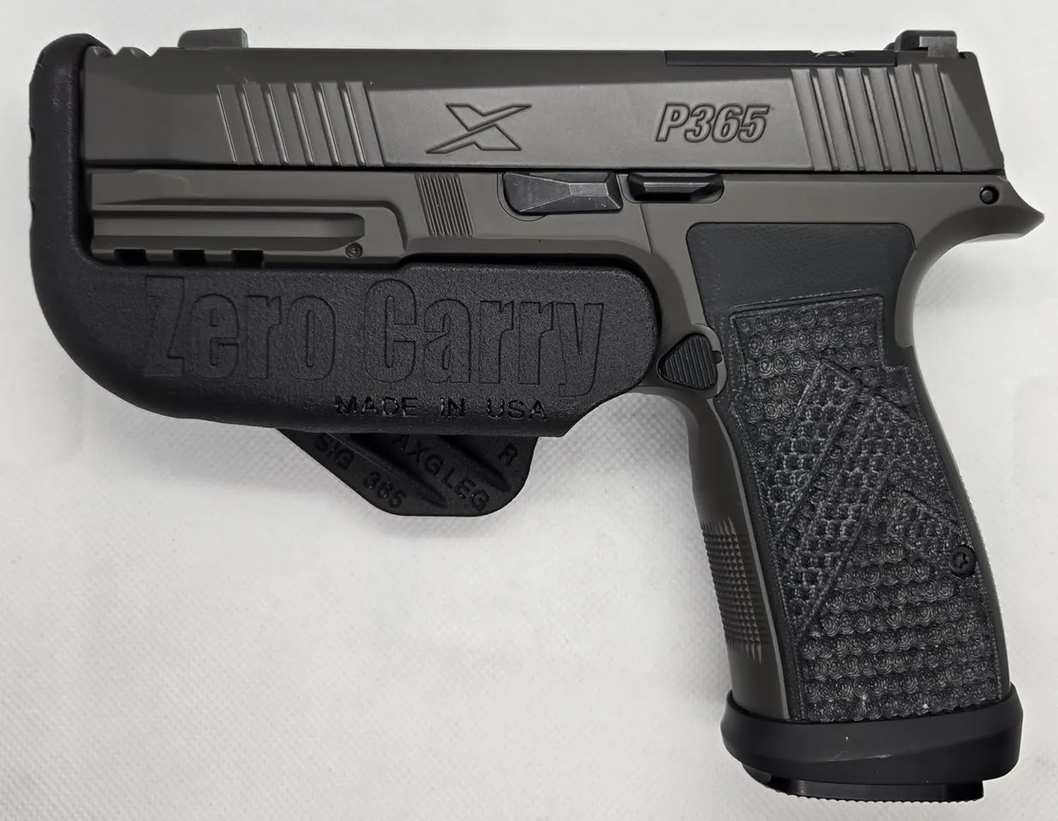 Fits Sig Sauer P365 AXG Legion (ported) Zero Carry Elite IWB Holster 4 Concealed Carry. Invisible, Comfortable, & Secure. Lightweight & no Added Bulk