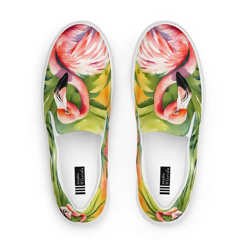 Flamingo Women’s Slip-on Canvas Shoes