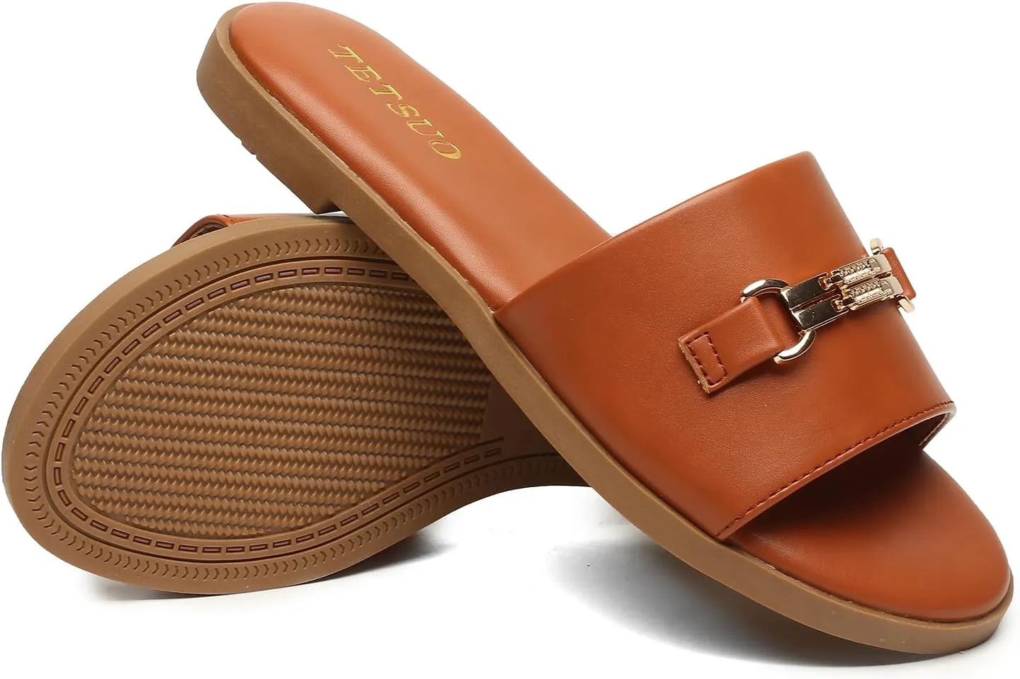 Flat Sandals for Women 2025 Slide Sandals Summer Fashion Women Dressy Slip on Shoes for Party Wedding Vacation Beach Walking Square Open Toe Shoes