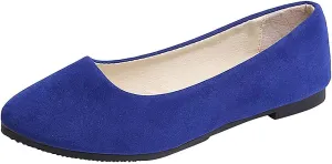 Flat Shoes for Women Slip On Comfortable Walking Ballerina Shoes Ladies Cute Ballet Flats Pumps Low Wedge Dolly Shoes