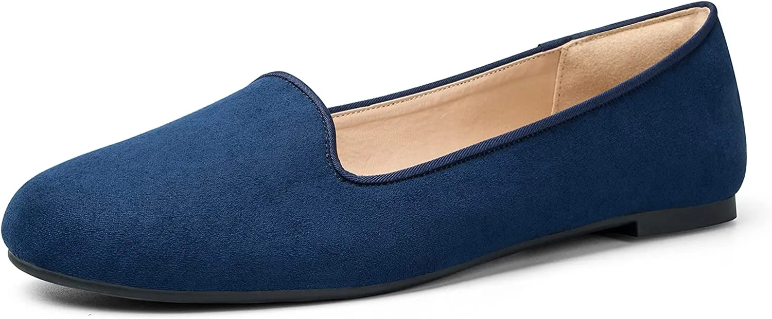 Flats Slip on Loafer Ballet Flat Shoes with  Comfort Heel Protection