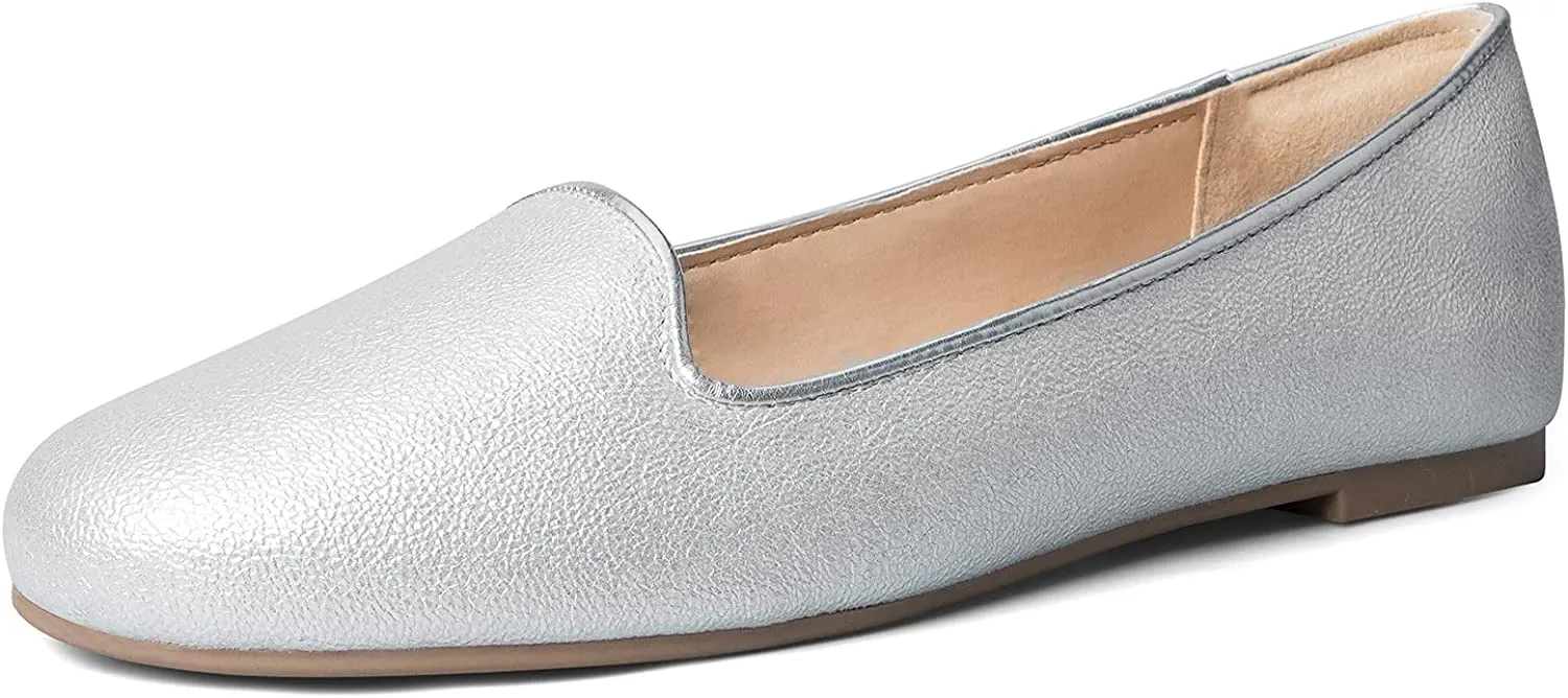 Flats Slip on Loafer Ballet Flat Shoes with  Comfort Heel Protection
