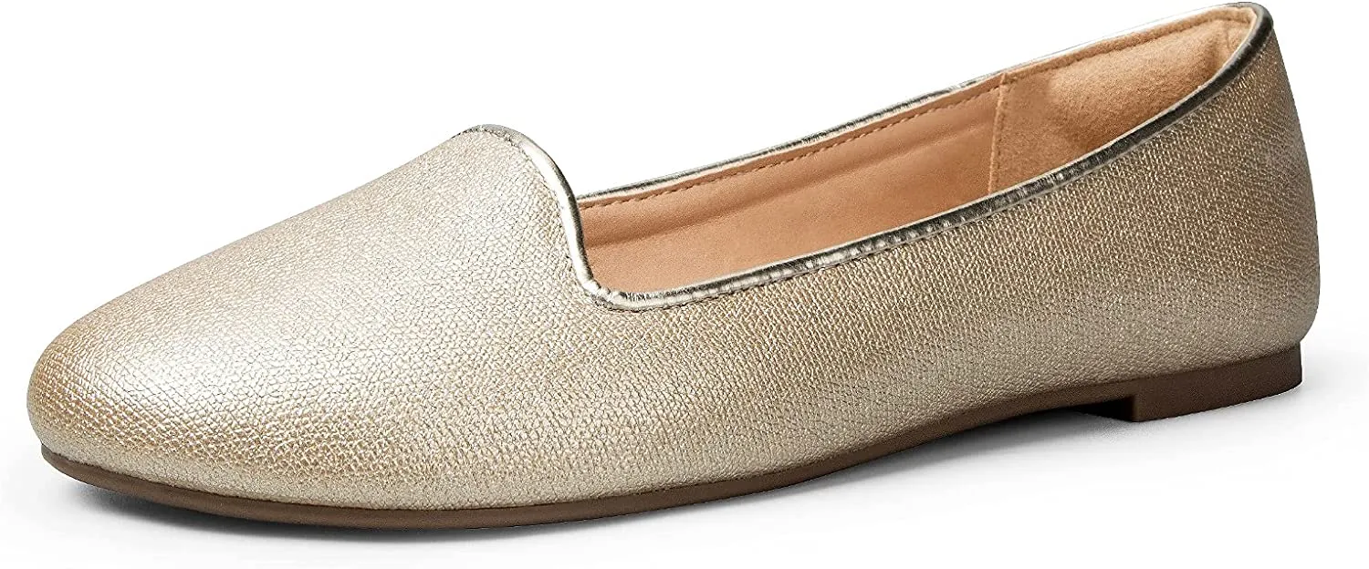 Flats Slip on Loafer Ballet Flat Shoes with  Comfort Heel Protection