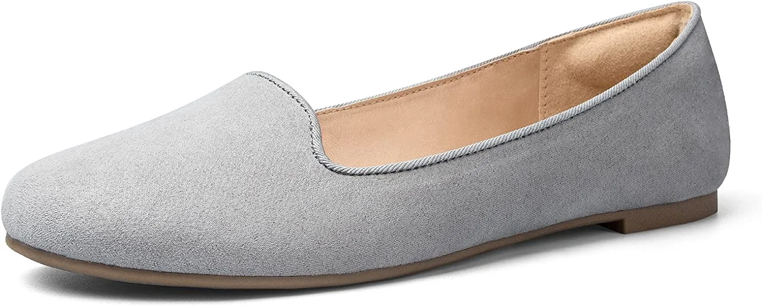 Flats Slip on Loafer Ballet Flat Shoes with  Comfort Heel Protection