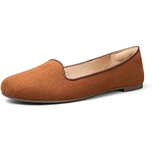 Flats Slip on Loafer Ballet Flat Shoes with  Comfort Heel Protection