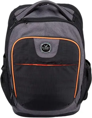 Flight Outfitters Aviator Spacious Durable Comfortable Padded Carry On Travel Backpack with Multiple Pockets for Men & Women, Black/Gray