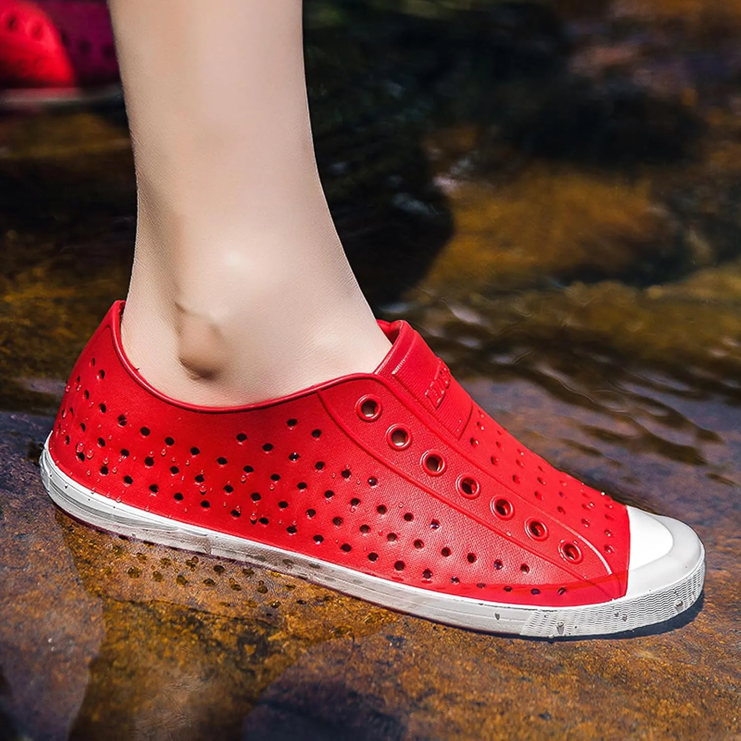 FLIOZY Waterproof Garden Clogs for Men and Women - Lightweight Breathable EVA Slip-On Shoes - Comfortable Non-Slip Casual Footwear for Outdoor, Beach, Everyday Wear