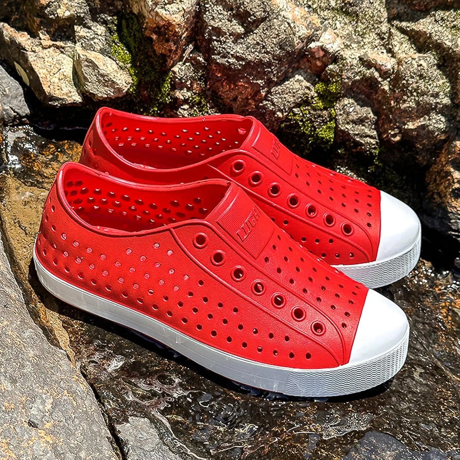 FLIOZY Waterproof Garden Clogs for Men and Women - Lightweight Breathable EVA Slip-On Shoes - Comfortable Non-Slip Casual Footwear for Outdoor, Beach, Everyday Wear