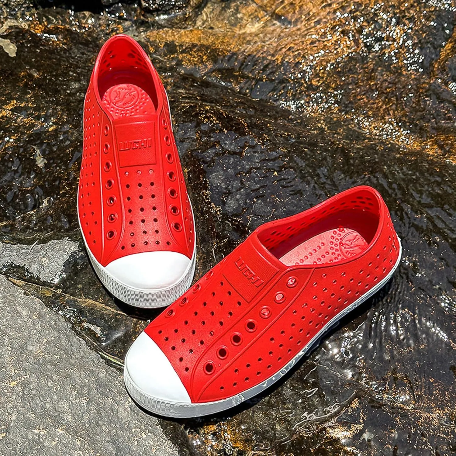 FLIOZY Waterproof Garden Clogs for Men and Women - Lightweight Breathable EVA Slip-On Shoes - Comfortable Non-Slip Casual Footwear for Outdoor, Beach, Everyday Wear