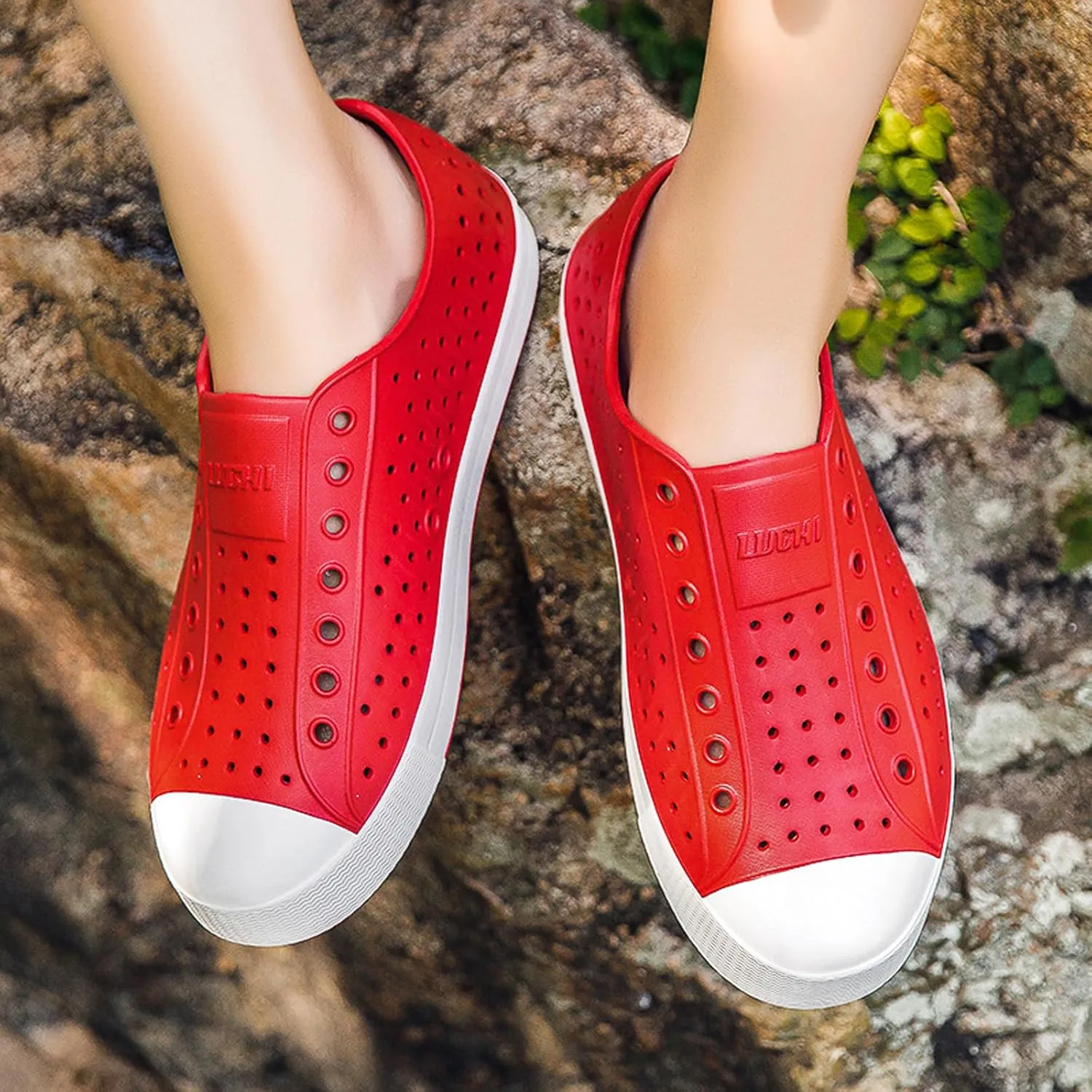 FLIOZY Waterproof Garden Clogs for Men and Women - Lightweight Breathable EVA Slip-On Shoes - Comfortable Non-Slip Casual Footwear for Outdoor, Beach, Everyday Wear