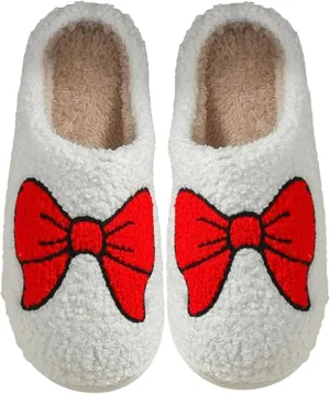 Fluffy Slippers For Womens Mens Warm Cozy Plush Fuzzy Memory Foam Slippers Slip-on House Slippers Indoor Outdoor