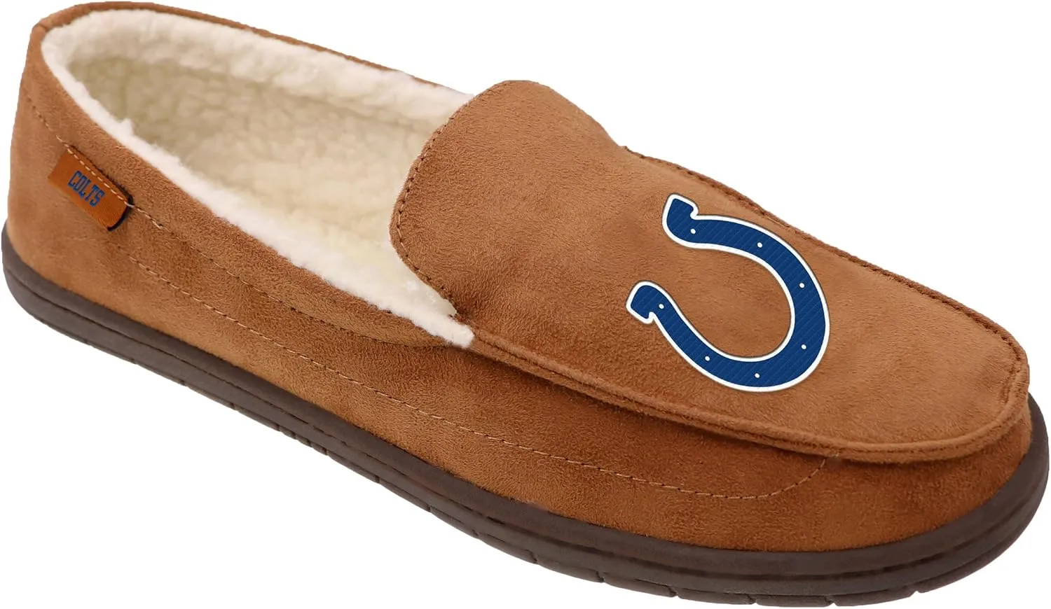 FOCO Men's NFL Football Team Logo Moccasin Slippers