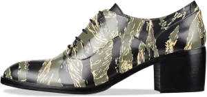 FOWT Women Almond Toe Lace Up Oxfords Stacked Slip On Block Mid Heel Classic Daily Office Party Shoes Size 4-16 US