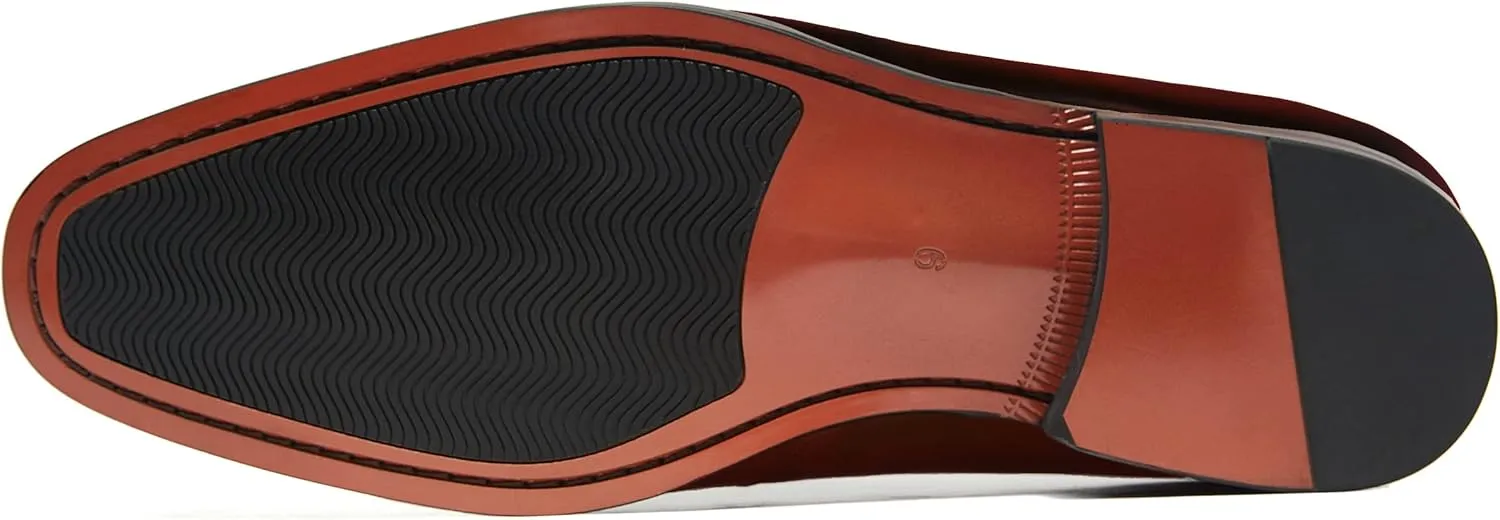 FRASOICUS Mens Dress Shoes Slip-on Loafers Leather Shoes for Men