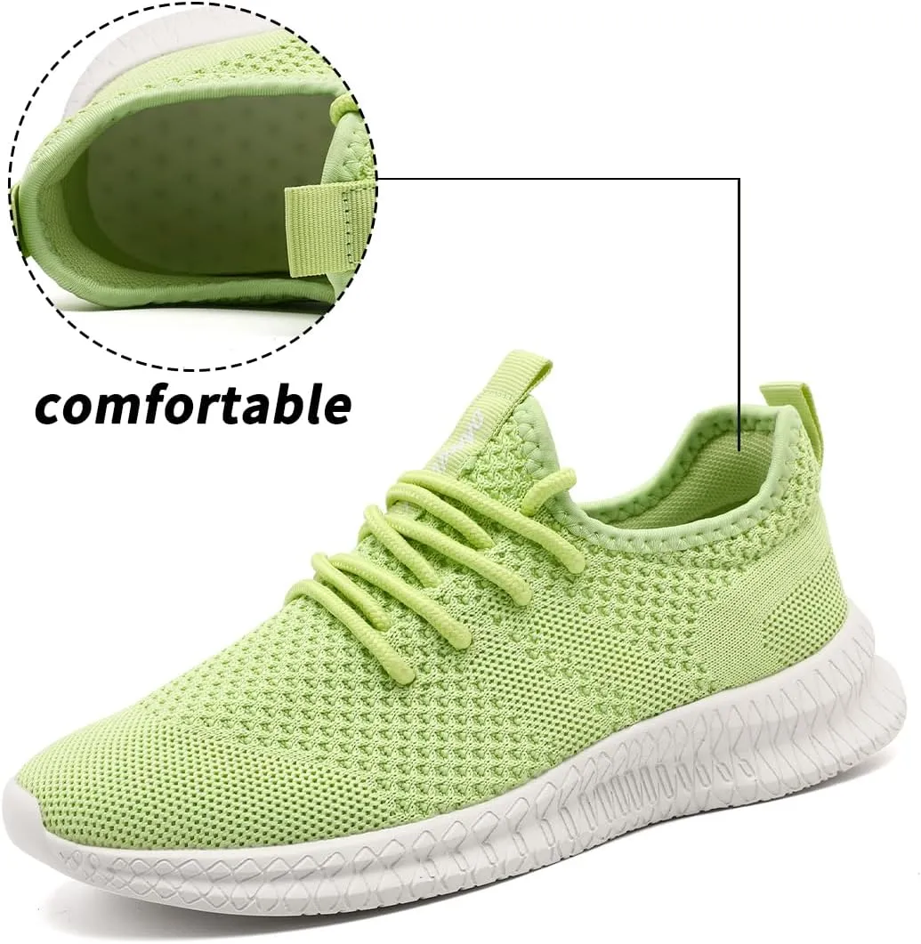FUJEAK Womens Running Shoes Casual Slip on Walking Shoes Gym Workout Shoes Fashion Sneakers Non Slip Athletic Tennis Sports Shoes