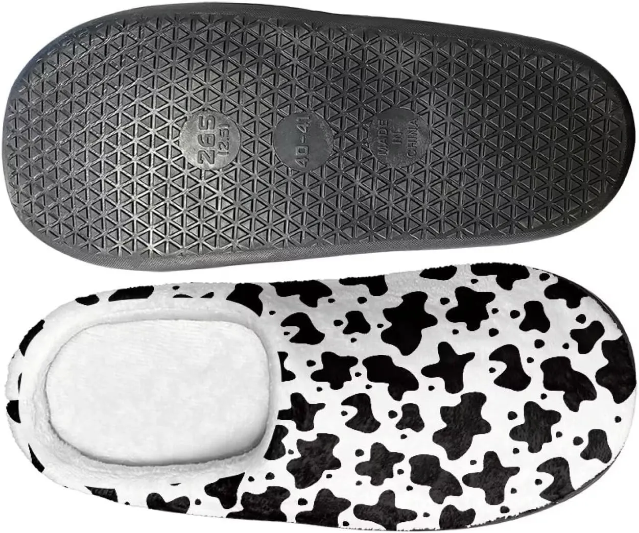 Fuzzy Memory Foam Cozy Slippers for Womem Indoor Home Womens Slip On House Shoes with Rubber Soles Size 4-12