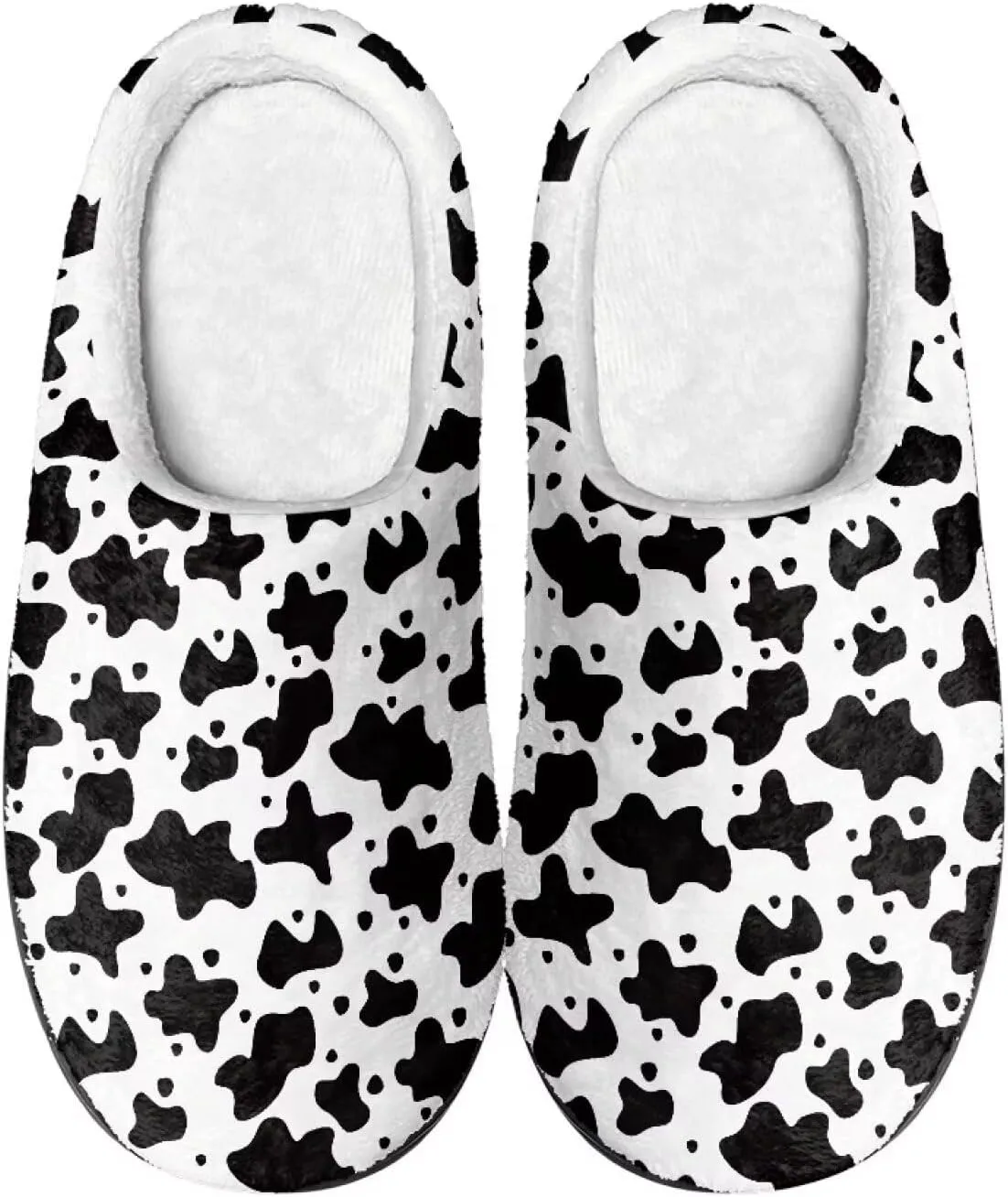 Fuzzy Memory Foam Cozy Slippers for Womem Indoor Home Womens Slip On House Shoes with Rubber Soles Size 4-12