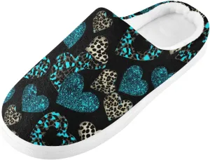 GAIGEO Slippers Men Candy Hearts Colorful, Warm Bridesmaid Slippers for Indoor/Outdoor, Ideal for Winter