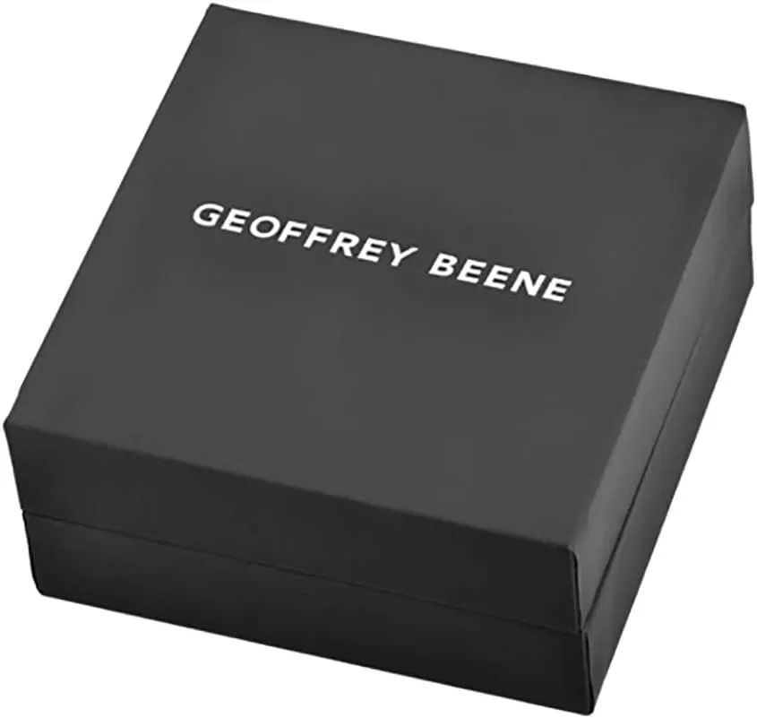 Geoffrey Beene Men's 7mm Stainless Steel Polished Edge Mesh Ring
