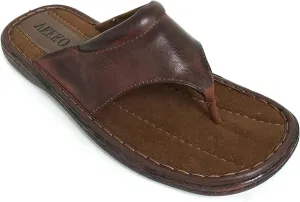 GFLM Men's Sandals Comfortable Opened Toe Thong Casual Flip Flops Slip On Slide Slippers