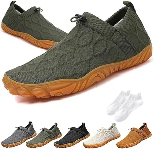 Giltpeak Vallova'S Bearprodo Supercomfort Sweatwick Slip-On Shoes, Men's Knitted Hiking Barefoot Arch Support Sneakers, Unisex Knitted Hiking Slip-On Shoes