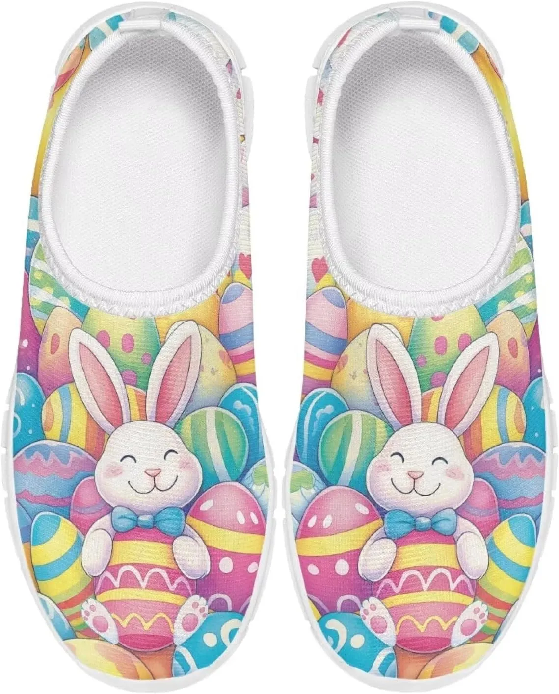 Girls Easter Gift Shoes Non Slip Tennis Slip On Shoes for Holiday Travel