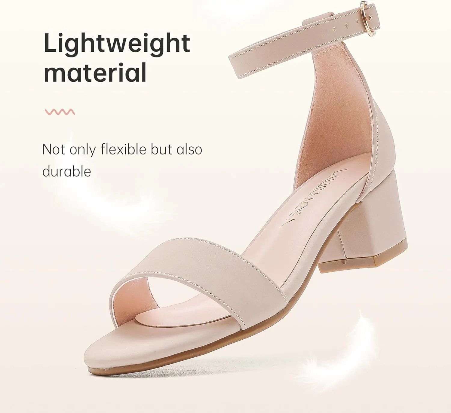 Girls High Heels Sandal for Girls Open Toe Ankle Buckle Strap Dress Shoes for Little Big Kids in Wedding Party Block Chunky Pump Sandals