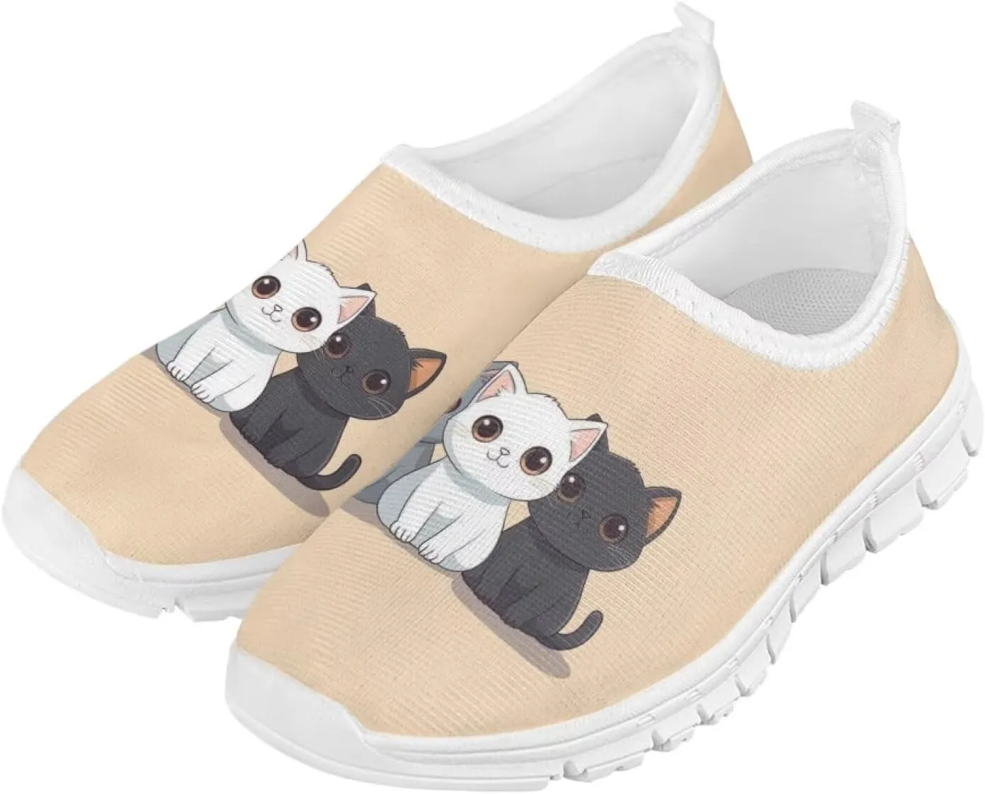 Girls Slip On Shoes Breathable Teen Girl Tennis Shoes for Outdoor Activities