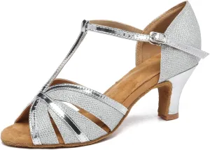 Girls Womens Latin Salsa Dance Shoes Glitter Comfortable Wedding Evening Sandals