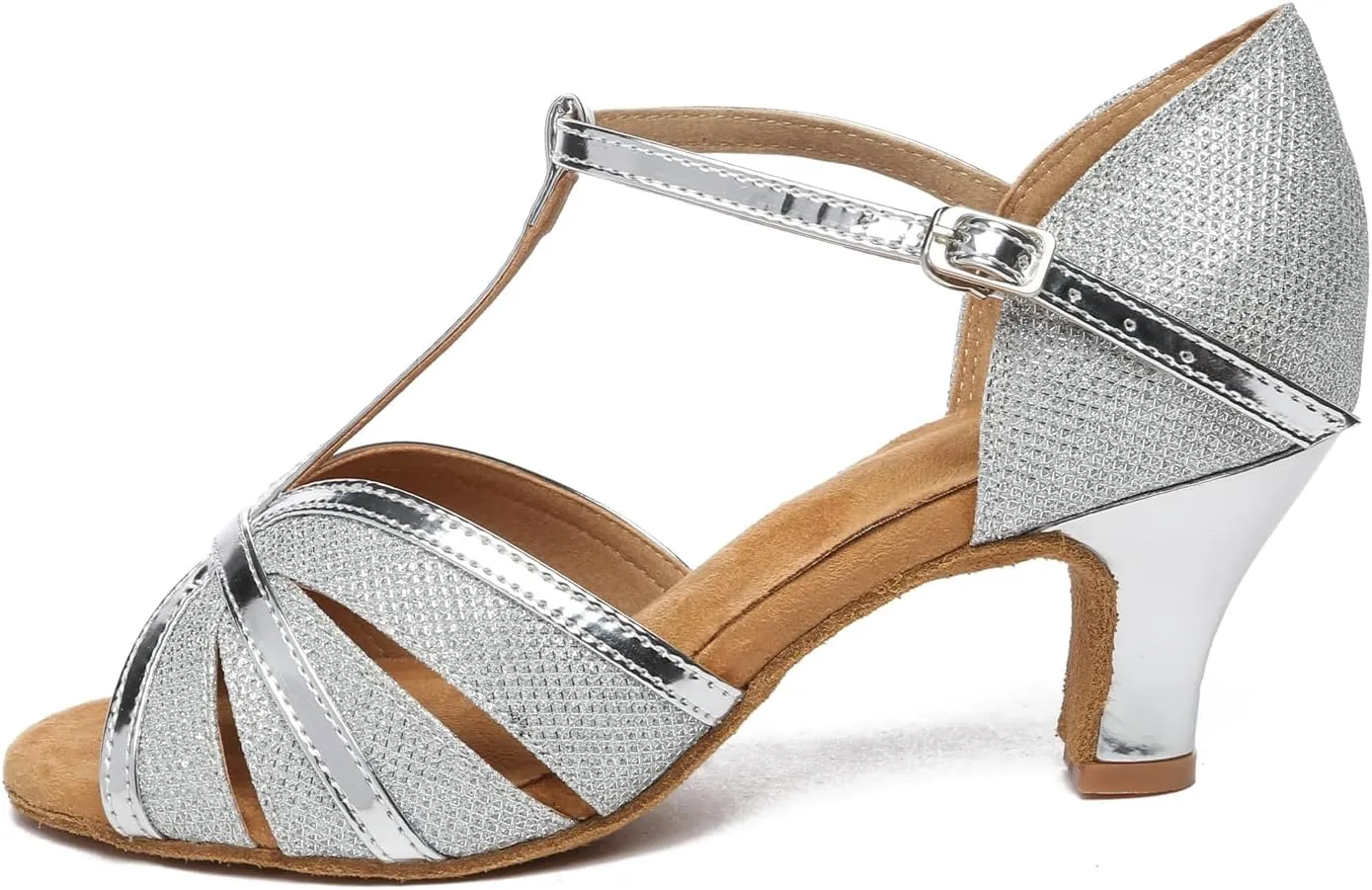 Girls Womens Latin Salsa Dance Shoes Glitter Comfortable Wedding Evening Sandals