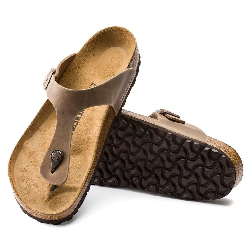 'Gizeh BS' women's slide toe sandal - brown