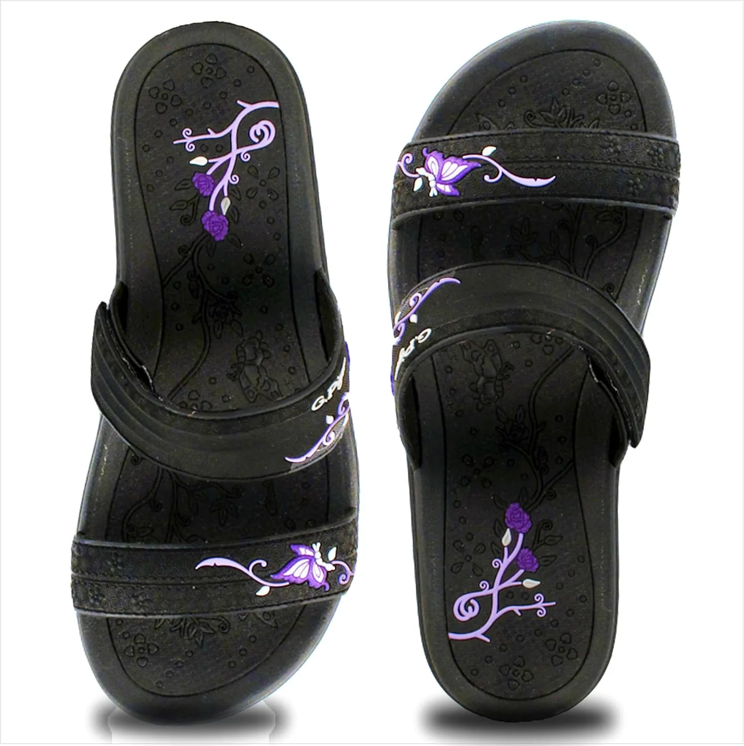 Gold Pigeon Shoes Comfortable Wedge Sandals, Women's Platform Sandals Casual Summer Beach, Heeled Wedges 2.75"