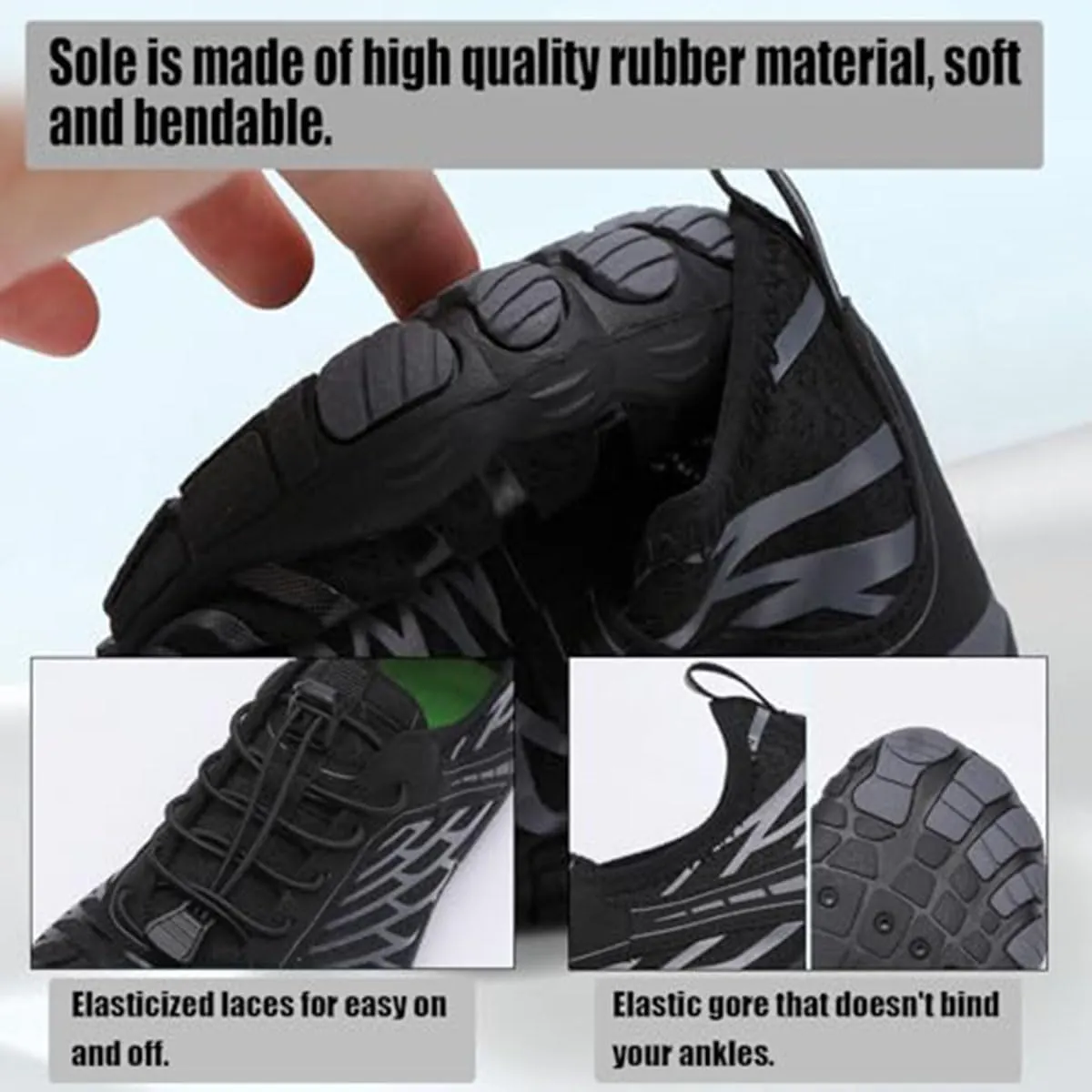 Grounded Footwear Barefoot Water Shoes for Women and Men - Wide Width Slip On