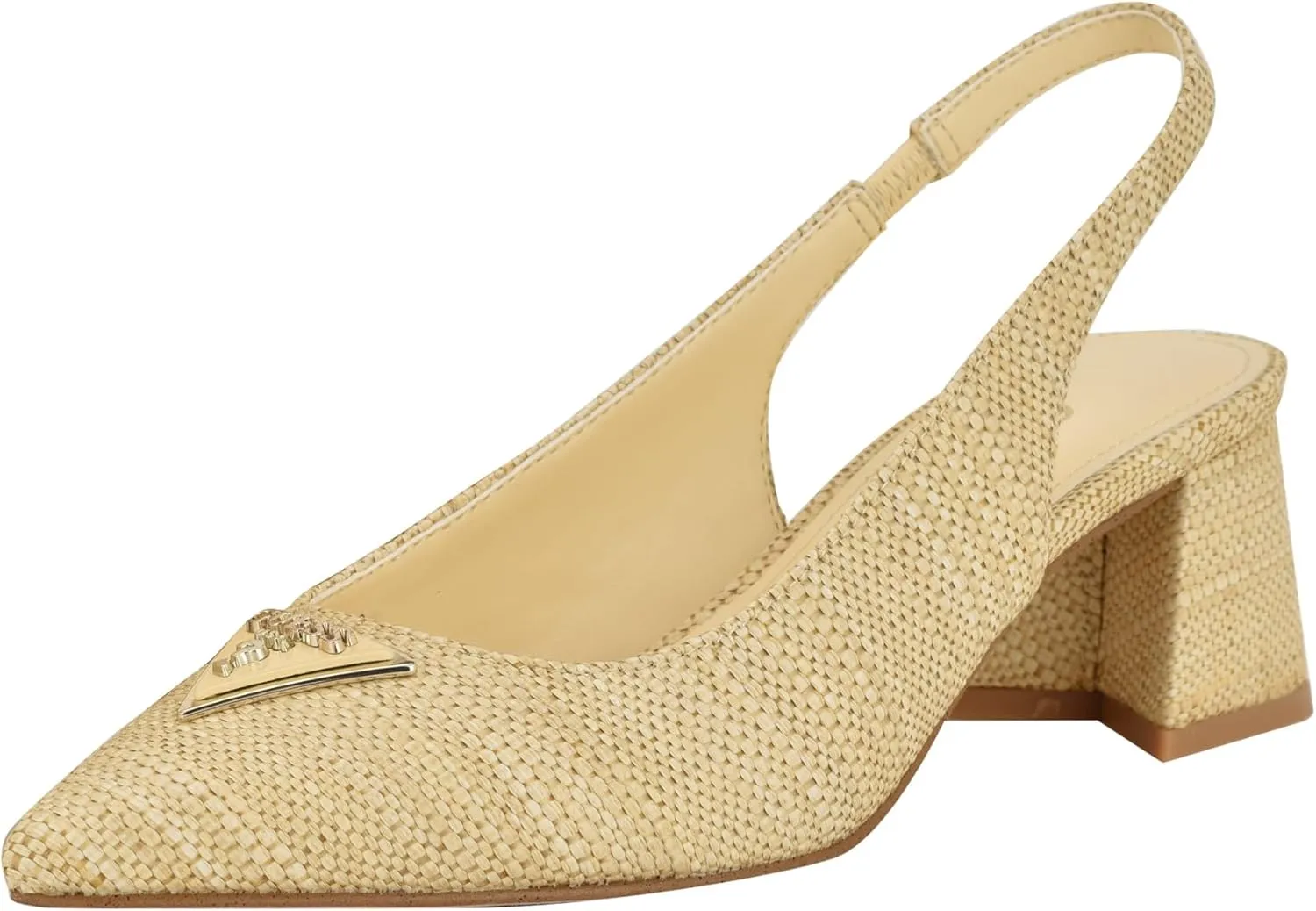 GUESS Women's Zanda Pump, Light Natural 110, 10