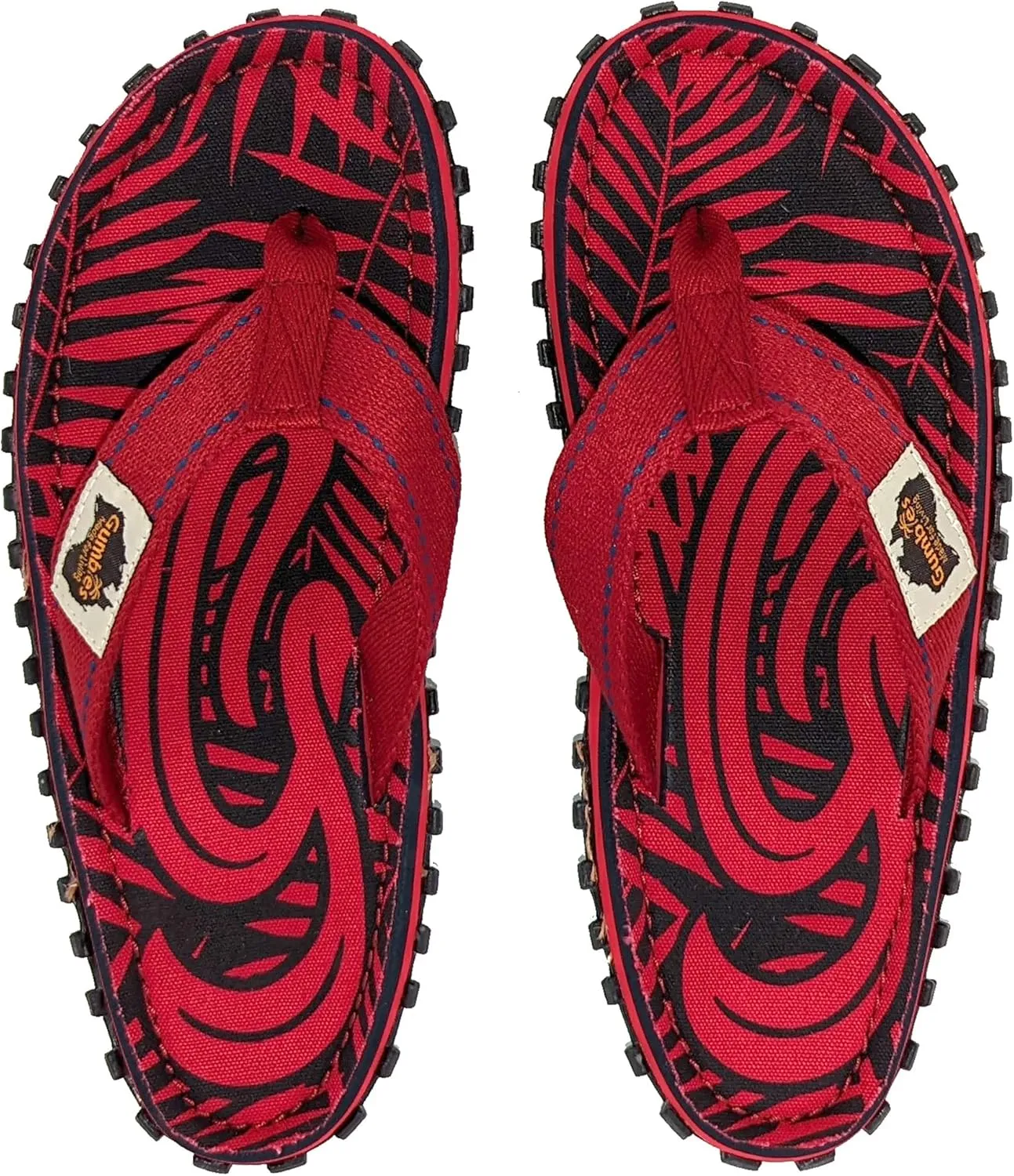 Gumbies Islander Flip-Flops | Unisex Classic Canvas Flip-Flops with Recycled Rubber Outsole & Cotton Footbed | Contoured, Lightweight & Everyday Comfortable